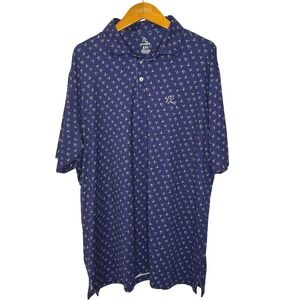 Rhoback The Waterfowl Print Polo Shirt XXL